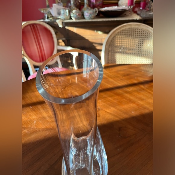 Bormioli Rocco Clear Glass 50oz. Carafe/Wine Decanter w artistic grip, Italy - Picture 2 of 14